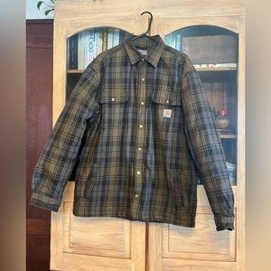 Carhartt Flannel Sherpa Lined Jacket (Men’s Size L)